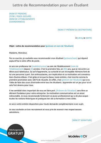 Comment faire une bonne lettre de recommandation