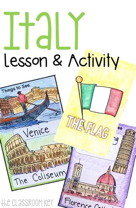 Italy Lesson And Activity Third Grade Teaching Ideas Learning