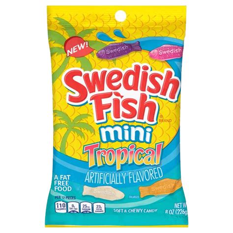 Swedish Fish Mini Tropical 226g Branded Household The Brand For