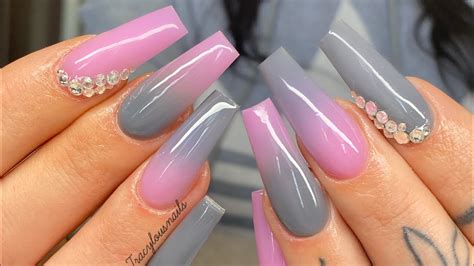 40 Purple And Gray Ombre Nails Sanscompro Misaucun