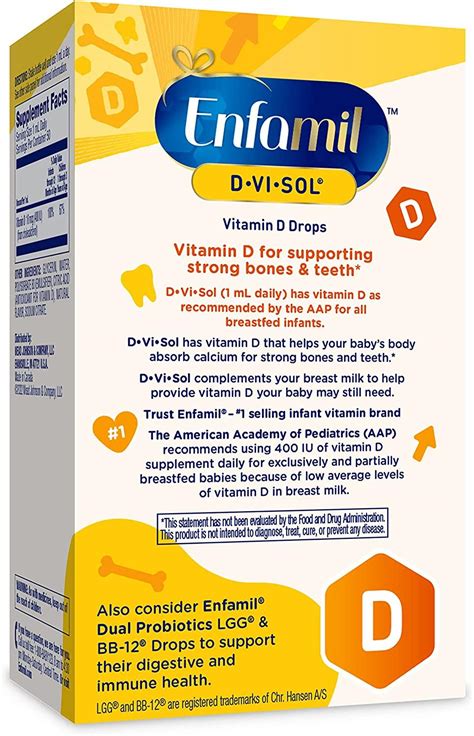 Enfamil Baby Vitamin D Vi Sol Vitamin D Liquid Supplement Drops For