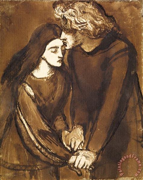 Dante Gabriel Rossetti Two Lovers Painting Two Lovers Print For Sale