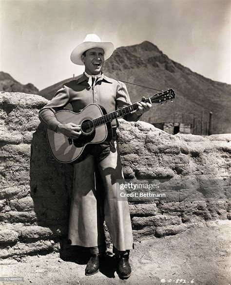 Gene Autry Sings The Last Roundup From His Own Movie Production Of News Photo Getty Images