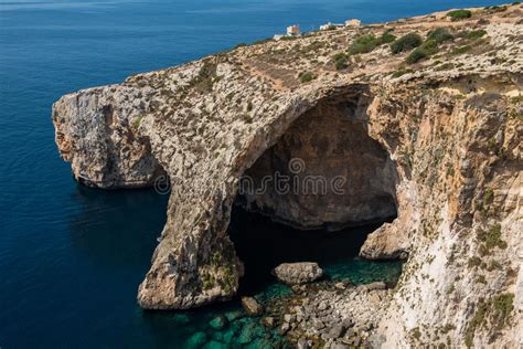 Blue Grotto Cave In Malta Stock Photo Image Of Cliff 98954084