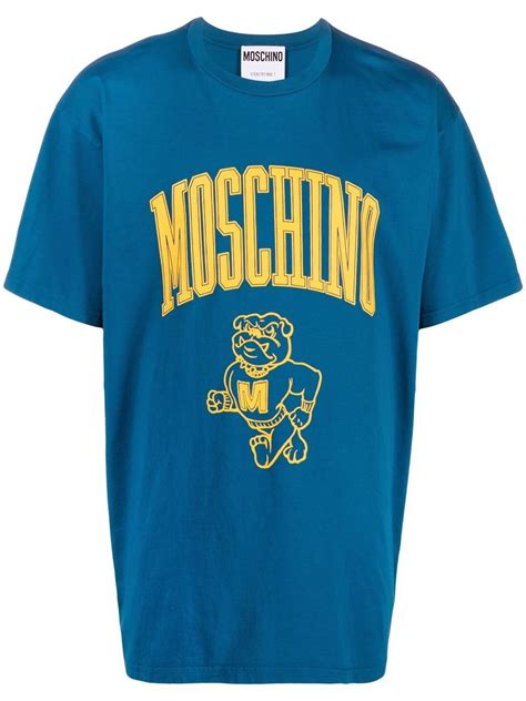 Moschino Logo Print Cotton T Shirt Farfetch