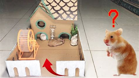How To Make A Hamster House Diy Pet House Rat House Rat With Garden
