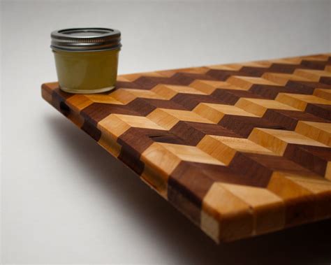 Hand Crafted Chevron Cutting Board By Bartley Woodworking