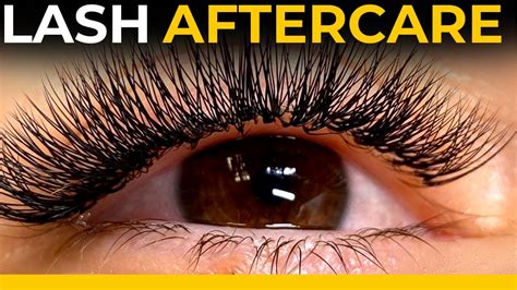 Eyelash Extension Aftercare Youtube