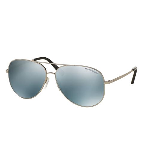 michael kors mirrored classic pilot sunglasses dillards