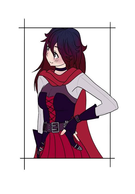Just Ruby With Long Hair Summer Of Roses Rwby