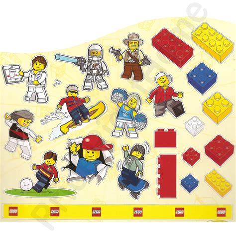 Lego Classic Wall Stickers Official New 25 Pieces Room Decor Ebay