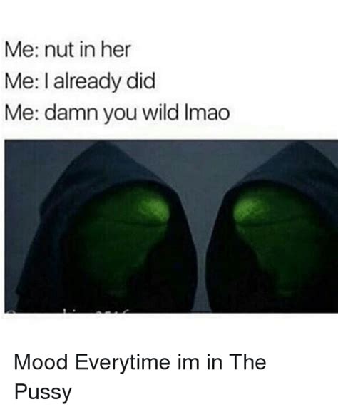 Me Nut In Her Me I Already Did Me Damn You Wild Lmao Mood Everytime Im