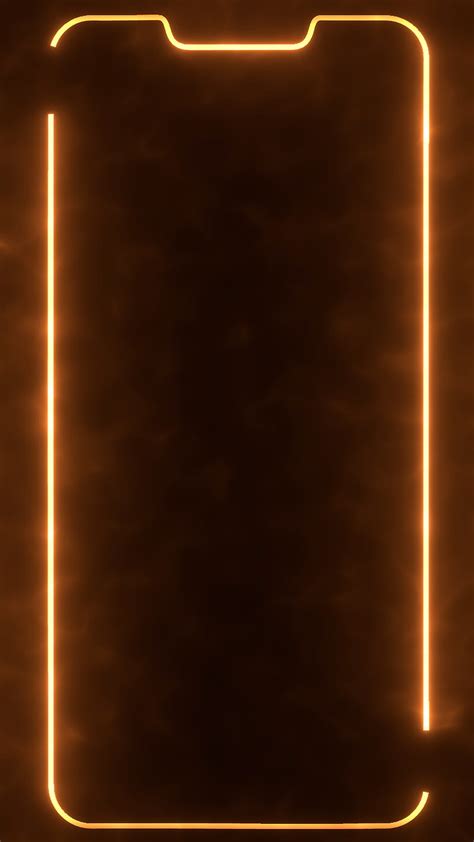 Fire Cutout Frame Amoled Apple Border Dark Light Neon Notch