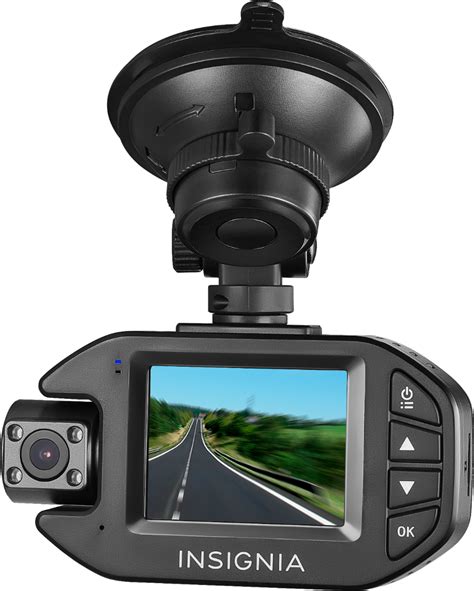 Insignia Front And Rear Facing Camera Dash Cam Black Ns Dcdchh2 Best Buy