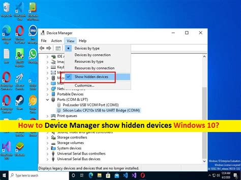How To Device Manager Show Hidden Devices Windows 10 Steps Techs