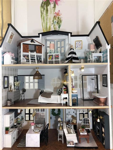 Fixer Upper Dollhouse Tour This Mom Decorated Her Kids Dollhouse