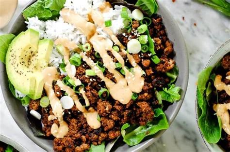 Sweet, salty and with a hint of spice, this korean ground beef recipe is a take on the classic dish of beef bulgogi. Korean Beef Bowl (Paleo + Whole30) | Recipe in 2020 ...