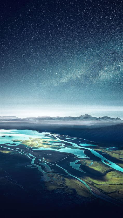 Dragon iphone wallpapers 4k download iphonewallpaperz com. Mountain Range River Landscape Starry Sky 4K Ultra HD ...