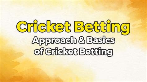 Cricket Betting Approach And Basics Of Cricket Betting Cbtf Tips See