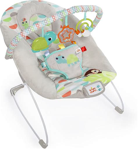 Bright Starts Vibrating Baby Rocker Happy Safari With Melodies Volume