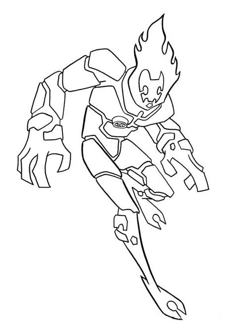 Omnitrix Ben 10 Alien Force Coloring Pages Kidsworksheetfun