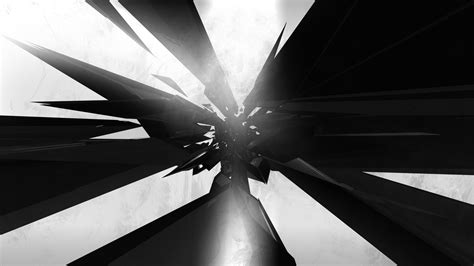 Black And White Abstract Hd Wallpaper