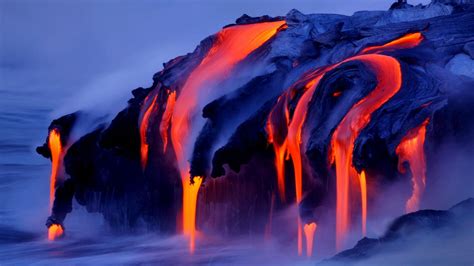 Molten Lava Mountain 1920x1080 Volcano Wallpaper Lava Flow Kilauea