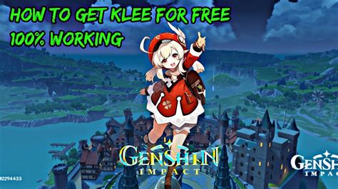 Reroll How To Getting Klee For Free Genshin Impact Trick Youtube
