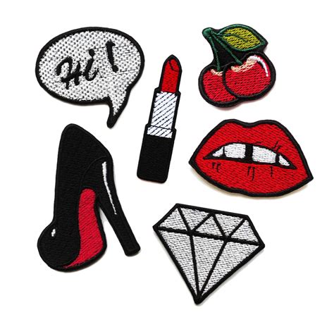 set of patches sexy sew on patch naszywka embroidered patch etsy