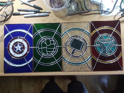 Avengers Stained Glass By Cram6 On Deviantart