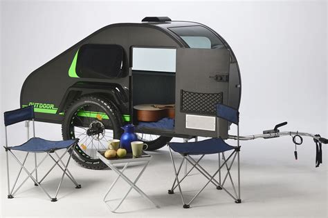 A Different Kind Of Teardrop Camper The Modyplast Trailer For E Bikes