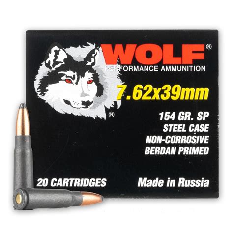 762x39 154 Grain Sp Wolf 1000 Rounds Ammo