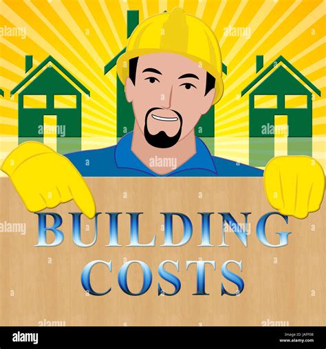 Building Costs Shows House Construction 3d Illustration Stock Photo Alamy