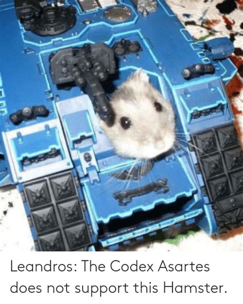 Leandros The Codex Asartes Does Not Support This Hamster