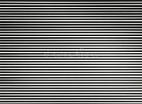 Horizontal Black And White Interlaced Tv Lines Abstraction Backg Stock