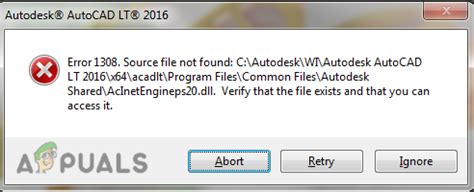 Fix AutoCAD Installation Error Source File Not Found Appuals Com