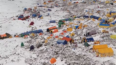 Mount Everest Base Camp Take A Look At Avalanche Devastation Nbc News