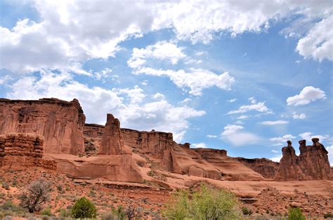 Courthouse Towers Viewpoint In Arches National Park Utah Encircle Photos