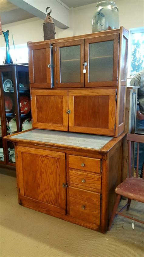 Check spelling or type a new query. Older Hoosier cabinet with pull out metal lined table ...