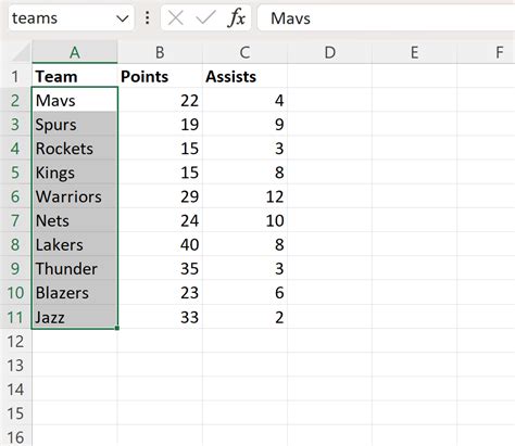 Vba How To Reference A Named Range Statology