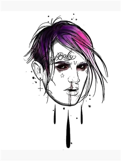 Lil Peep Artwork Metal Print For Sale By Sabynmilea23s3 Redbubble