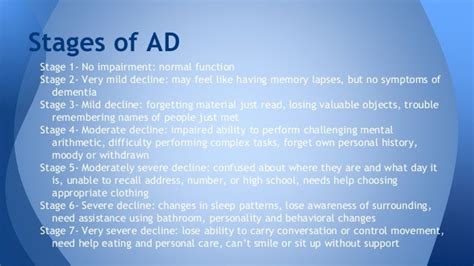 Alzheimer's Disease Presentation