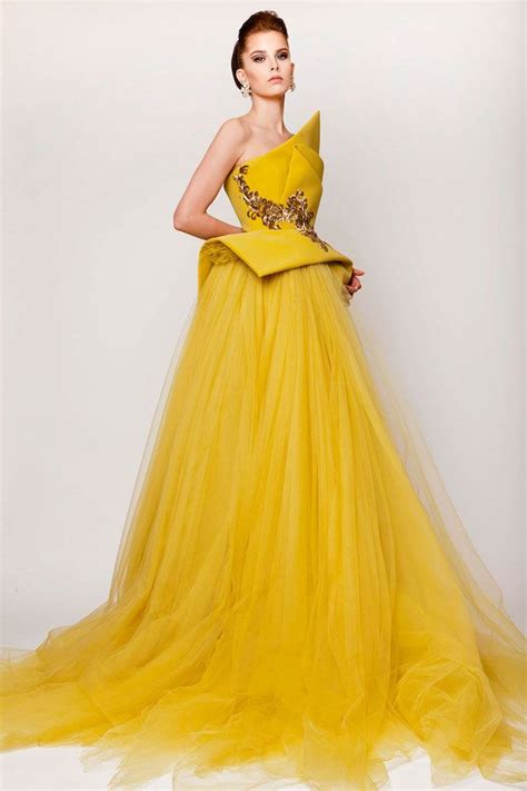 Yellow Couture Wedding Gown Prom Dresses Yellow Couture Gowns Dresses