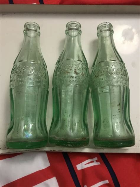 3 Vintage Coca Cola Bottles 40s Antique Price Guide Details Page
