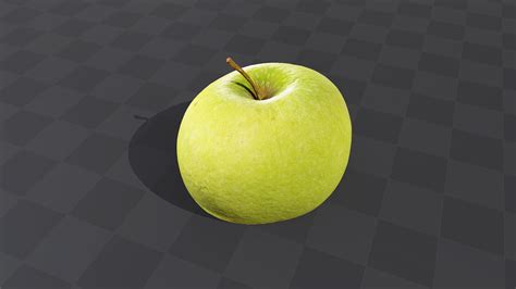 Green Apple Download Free 3d Model With High Quality Textures