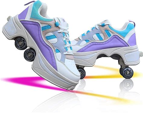 Buy Ldtxh Automatic Walking Shoes Invisible Roller Skate 2 In 1 Parkour Shoesinline Roller