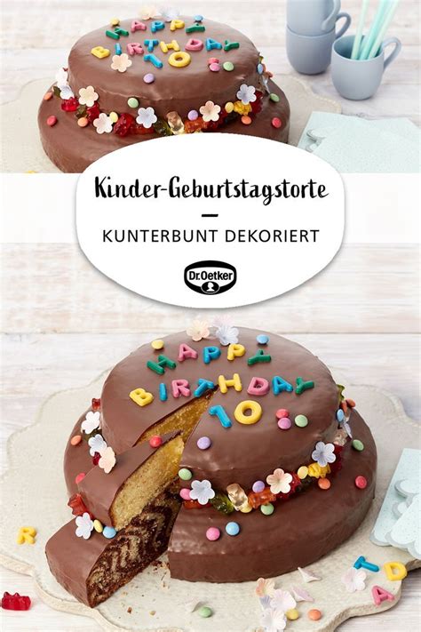 Gummibärchen von außen nach innen kreisförmig auf den kuchen kleben. Children's birthday cake - Kunterbunte Kinder-Rezepte ...