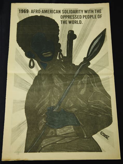 1969 afro american solidarity with the oppressed people of the world the black panther black