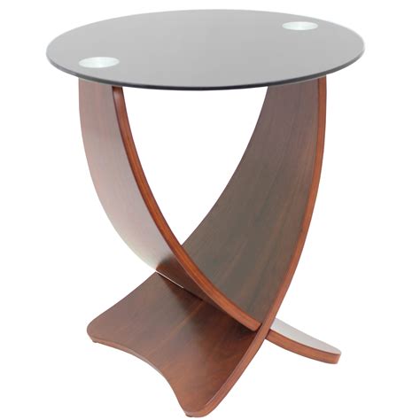 View modern furniture dining room side sofa end coffee table outdoor banquet wedding folding round dining table chair 8/10/12 sitting marble glass console table. Modern Round Smoked Glass Side Table Galant | Glass side tables, Side table, Metal table