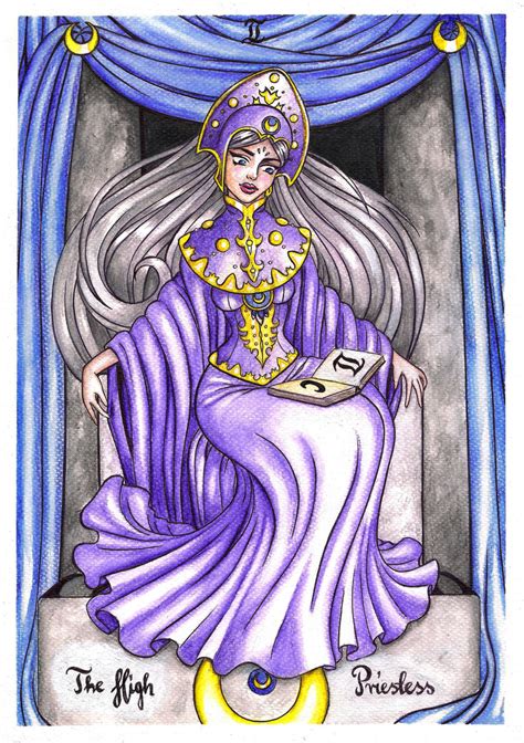 Ii The High Priestess Tarot By Hypnoticrose On Deviantart